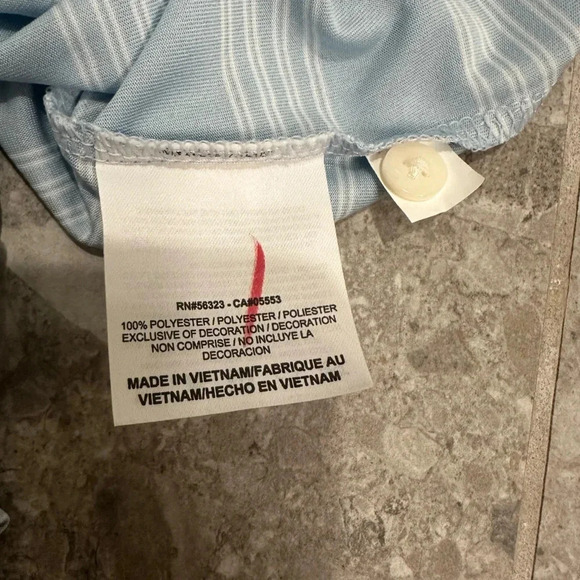 NWT Blue Nike women’s golf shirt striped size small tour performance - Picture 8 of 9